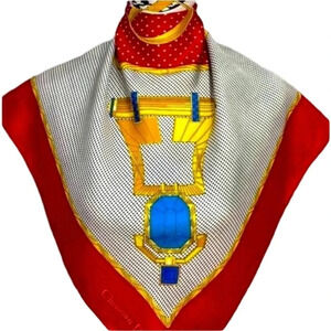 Vintage Christian Dior  100% Silk Scarf (33”x34”)